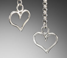 Open Hearted Long Earrings